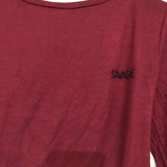 Wet Seal Bodysuit Women's Savage‎ Open Back Thong Burgundy Size XL NWT - Picture 3 of 6